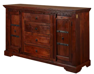 Immagine prodotto di MASSIVMOEBEL24 | credenza in legno di Acacia 150x45x89 nougat laccato OXFORD #513