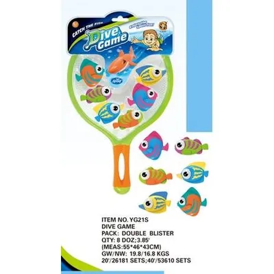 Produktbild von 6 Tauchfische mit Schaufel – Unterwasser-Spielzeug für Pool & Badewanne