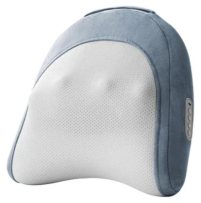 Produktbild von Zimilo Kabelloses Shiatsu Massagekissen mit Wärmefunktion, 3 Intensitätsstufen und 2 Heizstufen, Ergonomisches Massagegerät für Nacken, Blau