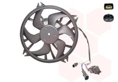 Produktbild von VAN WEZEL 0962747 Lüfter Motorkühlung Kühlerlüfter für CITROËN C5 III Kombi (RW) Wasserkühler