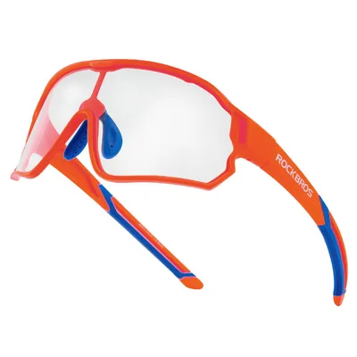 Immagine prodotto di ROCKBROS occhiali da ciclismo occhiali sportivi occhiali da sole giovani occhiali da ciclismo protezione UV400 bici con telaio TR90 bambini arancione