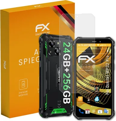 Produktbild von atFoliX FX-Antireflex 3x Schutzfolie kompatibel mit Oukitel WP32 Pro Displayfolie