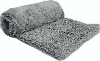 Obrázek produktu pro Pletené Minky Hair, Shaggy, Shaggy (18 mm) Light Grey 50x160 cm