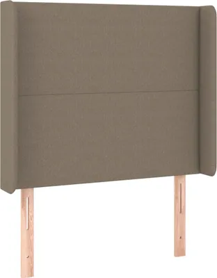 Produktbild von Kopfteil mit Ohren Taupe 83x16x118/128 cm Stoff