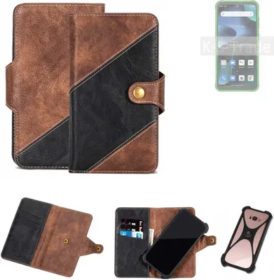 Produktbild von K-S-Trade Handyhülle Schutzhülle Bookstyle Case kompatibel mit Blackview BV5200 Pro Klapphülle Cover Hülle Schutztasche 1x