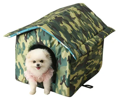 Katzenhaus winterfest wasserdicht faltbar 40x38x35 cm