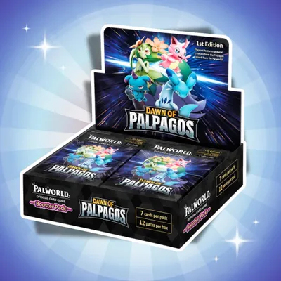 Produktbild von Palworld OFFICIAL CARD GAME Dawn of Palpagos Booster Box Display BP-01 Englisch – 12 Booster