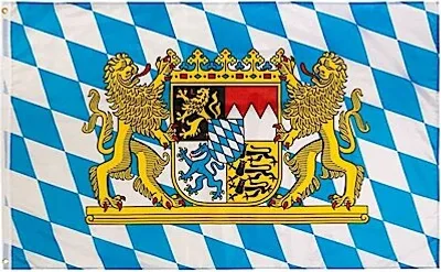 Produktbild von Bayern Fahne - 90 x 150 cm - mit Metallösen, waschbar
