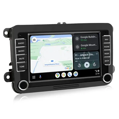 Obrázok produktu pre Autorádio Hexinex Android 15 pre modely VW Golf 5, 6, Tiguan, Touran, Škoda Passat, Polo, Jetta 7" s funkciami Carplay, Android Auto, GPS navigácia, WiFi, Bluetooth, RDS, FM a podporou volantu