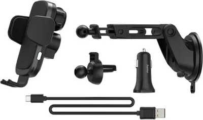 Produktbild von HAMA FC10 Motion 10W bezdrôtová Qi nabíjačka a stojan do auta čierna