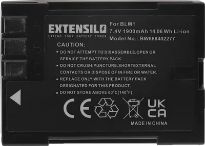Produktbild von EXTENSILO Akku kompatibel mit Olympus E-30, E-300, E-330, E-510, E-1, E-3, E-500, E-520 Kamera (1900 mAh, 7,4 V, Li-Ion)