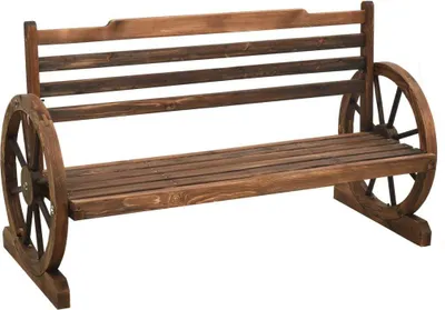 Obrázok produktu pre Záhradná lavička 112 cm masívne jedľové drevo