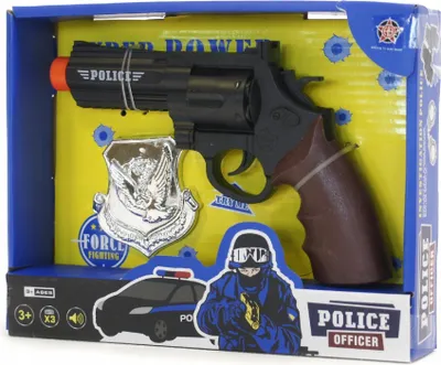 Produktbild von Spielzeugpistole mit Licht & Sound - Batteriebetriebener Revolver für kleine Polizisten