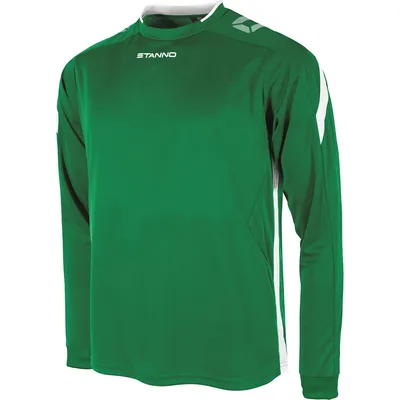 Produktbild von Stanno Drive Trikot Langarm Herren - Grün / Weiß