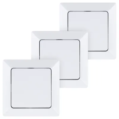 Produktbild von HEITECH Wechselschalter UP mit Rahmen 3er Pack