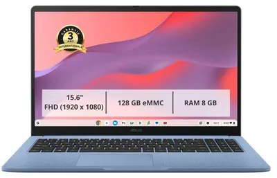 Productafbeelding van ASUS Chromebook CM1505, 15,6" FHD, MediaTek Kompanio 540, 8 GB RAM, 128 GB eMMC, Chrome OS