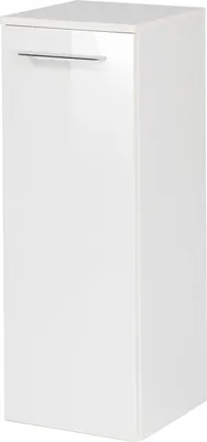 Produktbild von FACKELMANN Midischrank B.PERFEKT / Badschrank mit Soft-Close-System / Maße (B x H x T): ca. 30 x 81 x 32 cm / hochwertiger Midischrank für das Bad / Korpus: Weiß / Front: Weiß / Breite: 30 cm