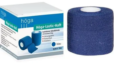Productafbeelding van Höga-Lastic-Haft blauw 6cmx5m, 1 stuk