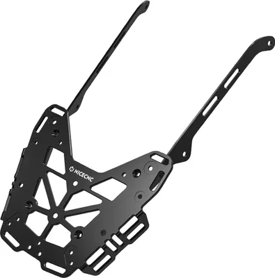 Image de Porte-bagages latéral, porte-bagages arrière pour moto, poignées arrière, noir