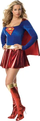Produktbild von Supergirl - Kostüm - Damen BN5349 (L) (Blau/Rot/Gold)