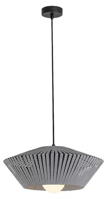 Immagine prodotto di Rabalux 72150 Lampada a sospensione Revan, attacco E27, 1 x MAX 6, metallo, tessuto, colore nero