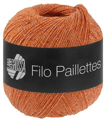 Immagine prodotto di Lana Grossa - Filato Paillettes 0005, colore arancione