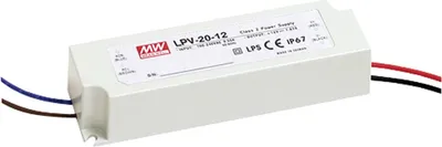 Produktbild von Mean Well LPV-20-24 LED-Trafo Konstantspannung 20 W 0 - 0.84 A 24 V/DC nicht dimmbar, Überlastschutz