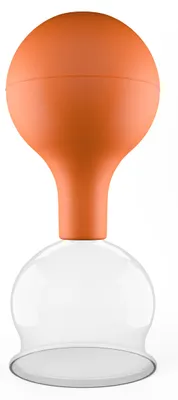 Produktbild von Pulox Schröpfglas aus Echtglas diverse Größen und Farben braun 52mm