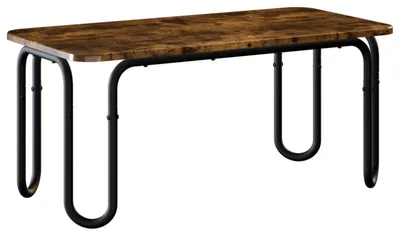 Immagine prodotto di vidaXL Tavolino da caffè in legno effetto rovere affumicato, 100 x 50 x 45 cm