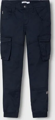 Produktbild von NAME IT Kinder Cargo Hose für Jungen Jogger Chino Pants Freizeithose Baumwolle Größe: 170