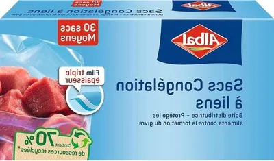 Obrázok produktu pre Stredne veľké mraziace vrecká, 3 litre – 70 % recyklovaného materiálu – 3-vrstvové – široký otvor – na skladovanie potravín – 25 x 27 cm