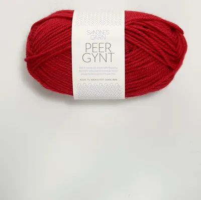Produktbild von Sandnes Peer Gynt 50g - 100% Schurwolle Rot 4228