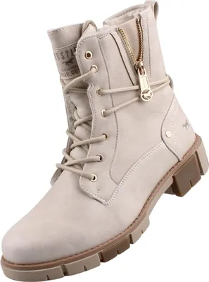 Produktbild von Mustang Veterschoenen Hoog  Veterschoenen Hoog - Gebroken wit - Maat 36
