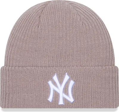 Zdjęcie produktu dla New Era Damen Wintermütze Beanie New York Yankees popielato-brązowy