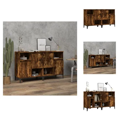 Obrázok produktu pre vidaXL Príborníky 2 ks. Údený dub 60x35x70 cm Materiál na báze dreva - Príborníky