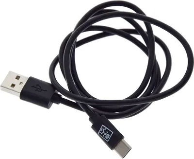 Productafbeelding van 2GO 795782 2GO USB Ladekabel - schwarz - 100cm für USB Type-C 3.1