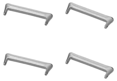Produktbild von kwmobile 4x Metall Adapter mit 22mm Bandbreite kompatibel mit Xiaomi Mi Band 8 Pro Uhrenarmband - Smartwatch Armband Anschlussadapter Set aus Metall