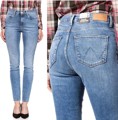 Produktbild von WRANGLER, Damen Jeanshose, Skinny fit, HIGH RISE SKINNY, W24 L32, Blau, Jeans, baggyjeans, buggy