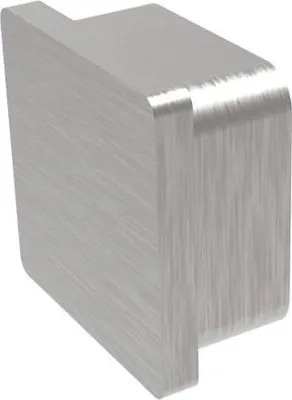 Produktbild von Sellon24® Edelstahl Abdeckkappe Endkappe quadratisch 40x40x2,0 mm Profil Geländer eckig V2A matt gebürstet S24U-4732-040