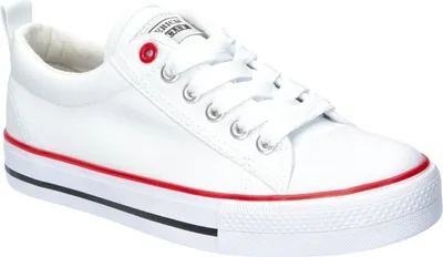Produktbild von AMERICAN CLUB LH15 Original Sneakers, luftige Sneakers, Schnürung Segeltuch Turnschuhe, Weiss 38