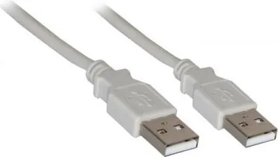 Produktbild von Wentronic USB 2.0 Hi-Speed Kabel 3 m, Grau, 3 m - USB 2.0-Stecker (Typ A) > USB 2.0-Stecker (Typ A)