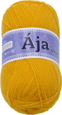 Obrázek produktu pro Příze ÁJA - 50 g, 217 m - Žlutá