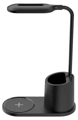 Zdjęcie produktu dla Lampa stołowa LED Platinet 3W, ładowanie bezprzewodowe, czarna