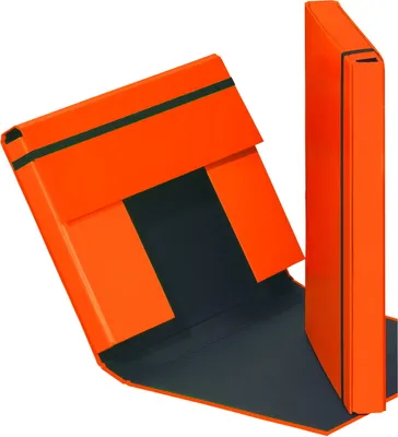 Produktbild von Heftbox A4 Pappe orange Packung mit 6 Stück