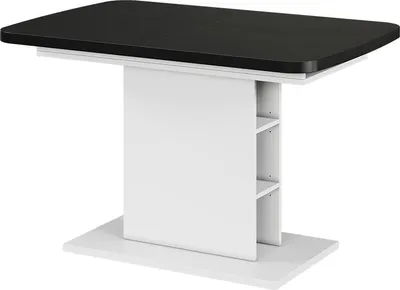 Obrázek produktu pro Jídelní stůl Vicco Fenaro Černá/bílá 120 x 80 cm s otevřenými přihrádkami, Model 56483