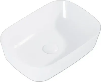 Produktbild von Jungborn Aufsatzwaschbecken NONUS DECEM 455 x 325 mm weiß glänzend