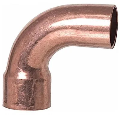 Obrázek produktu pro Měděná pájená tvarovka, koleno 90°, I/A – typ 5001a, DVGW – 12 mm