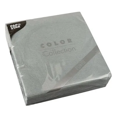 Immagine prodotto di 540 tovaglioli Papstar, 2 veli PUNTO 1/4 di piega 38 cm x 38 cm grigio microgoffrato 87541