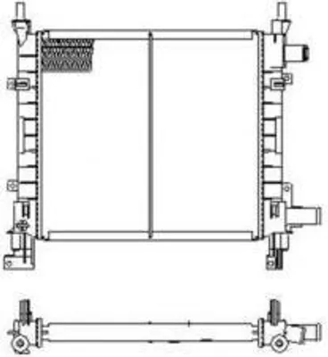 Produktbild von NRF Kühler, Motorkühlung  54671