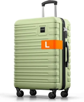 Produktbild von Koffer aus Polycarbonat, Größe L, 67 cm - 60 Liter, Hartschalenkoffer für Reisen mit weichen Rollen und TSA-Schloss - idealer Trolley für Reisen, Urlaub und Camping
